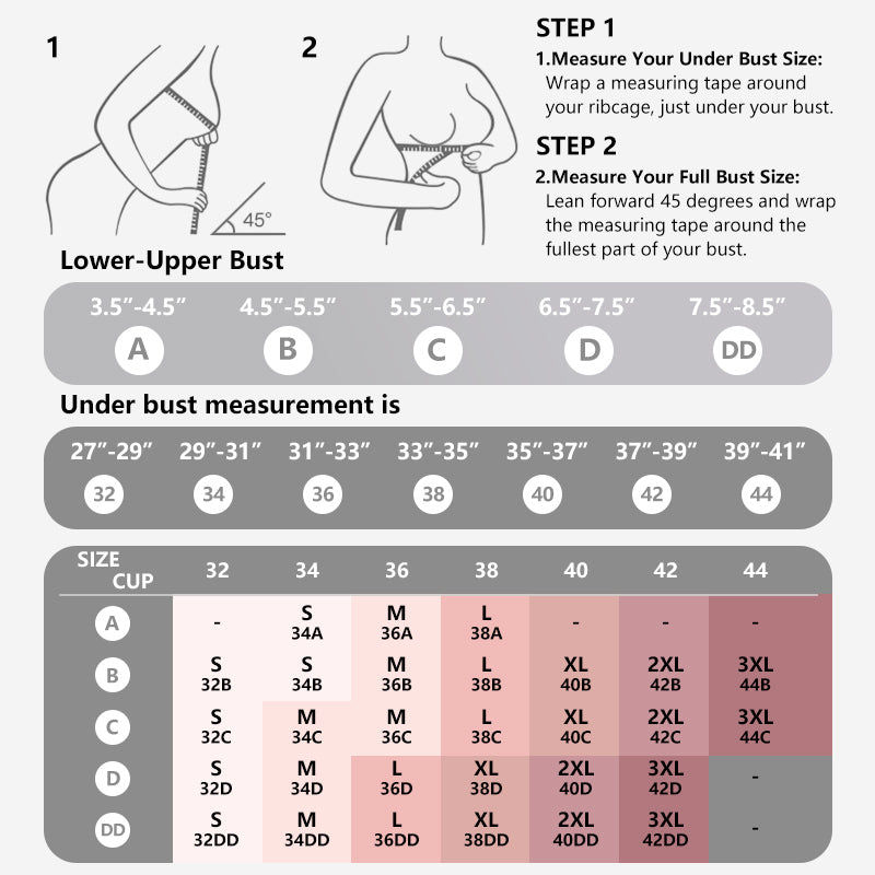 INSPIOVA Women’s Wireless Comfort Bra – Deep V Smoothing Bralette