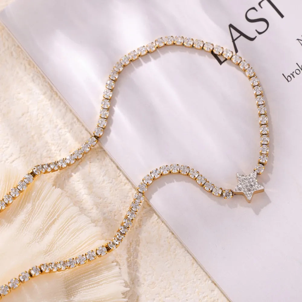 Pendant inlaid with zircon pendant necklace women's necklace high-end accessory